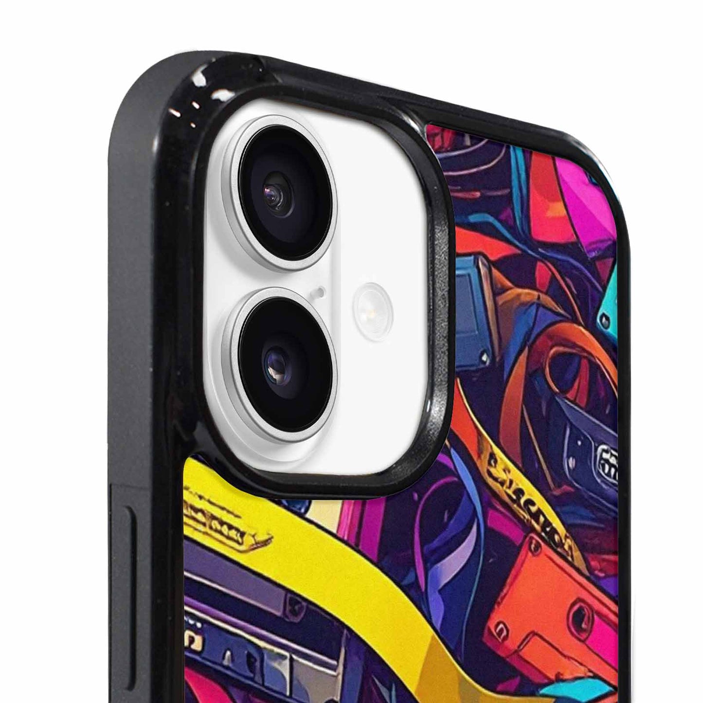 iPhone 17 Case — Retro Cassette Tape Pattern Retro Vintage, Original Design Phone Case