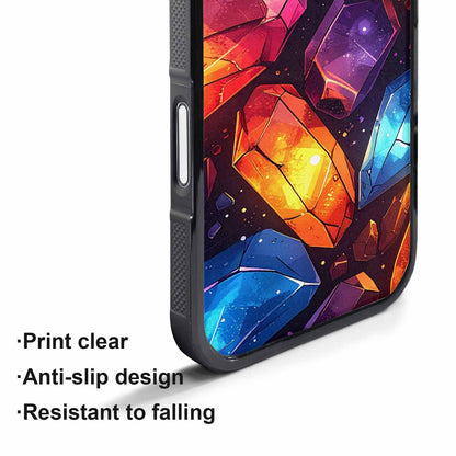 iPhone 17 Air Case — Glowing Foodie Crystal Shard Original Art, Personalized Phone Case