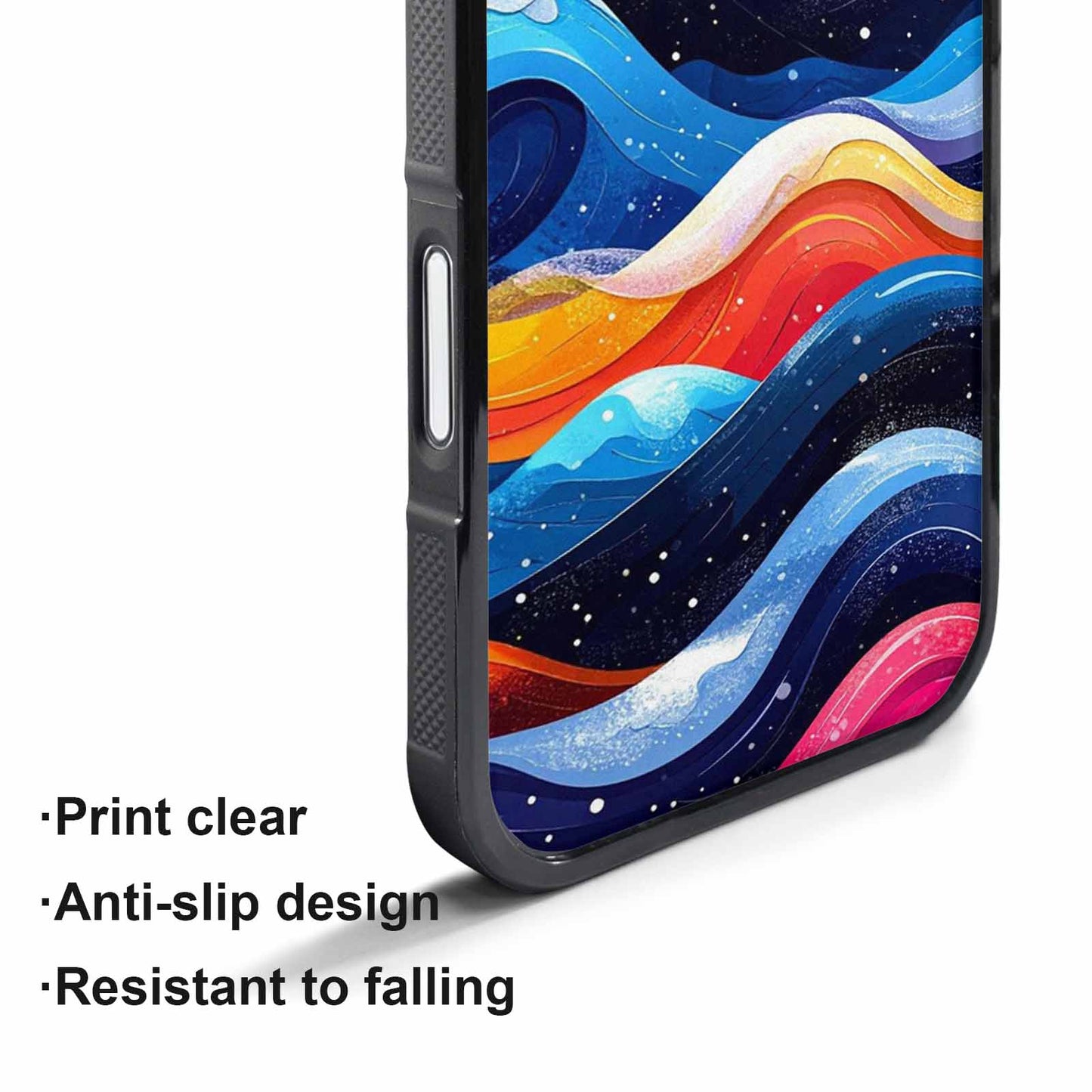 iPhone 17 Pro Case — Glossy Winter Wave Seamless Cartoon Cute, Custom Made Phone Cover