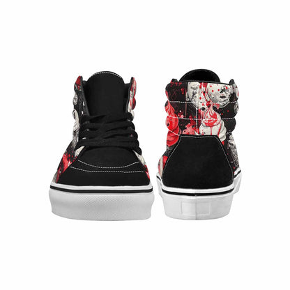 MEN'S Ice Cream Motif High Top Canvas Neon Fantasy Custom Shoes