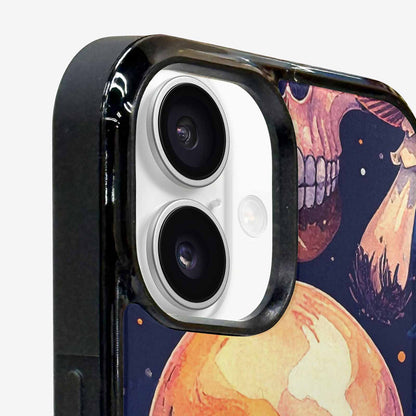 iPhone 16 Plus Case — Mushroom Skulls Custom, Custom Printed Phone Case