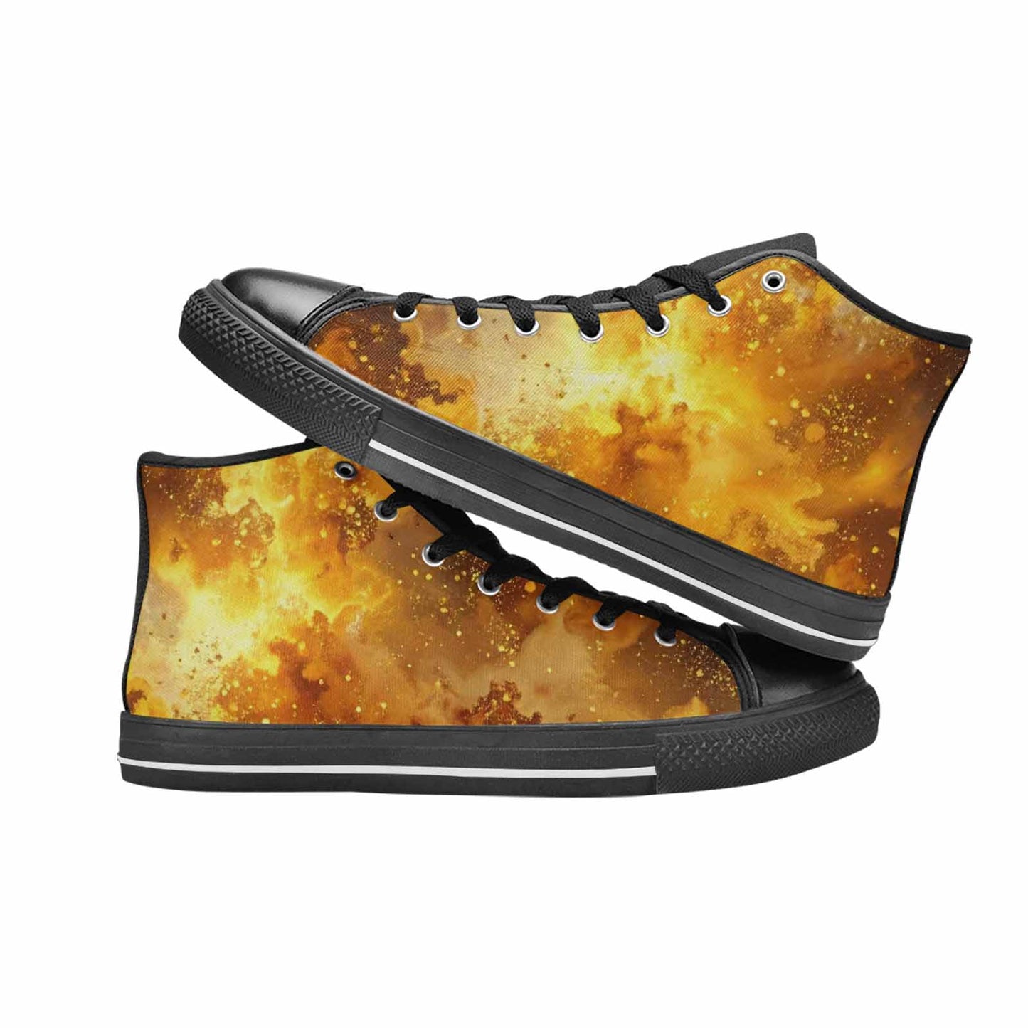 MEN'S Galaxy Art - High Top Canvas Aesthetic Shoes