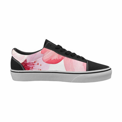 MEN'S Japanese Cherry Blossom Canvas Lace-Up Vibrant Chaos Custom Sneakers