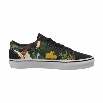 WOMEN'S Mushrooms  Camo Mushrooms Lace-Up Canvas Cottagecore Sneakers