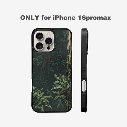 iPhone 16 Pro Max Case — Seamless Pattern Ancient Redwood Forest Giant, Customized Protective Case
