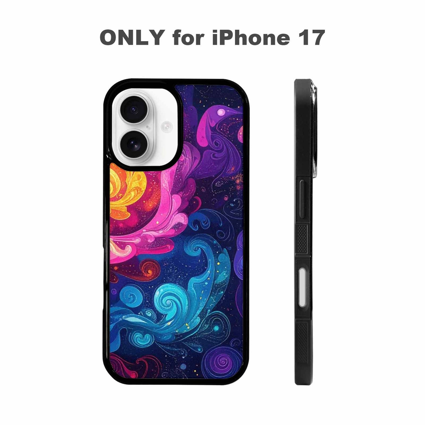 iPhone 17 Case — Rose Galaxy Art Seamless Galaxy Space, Custom Art Phone Cover