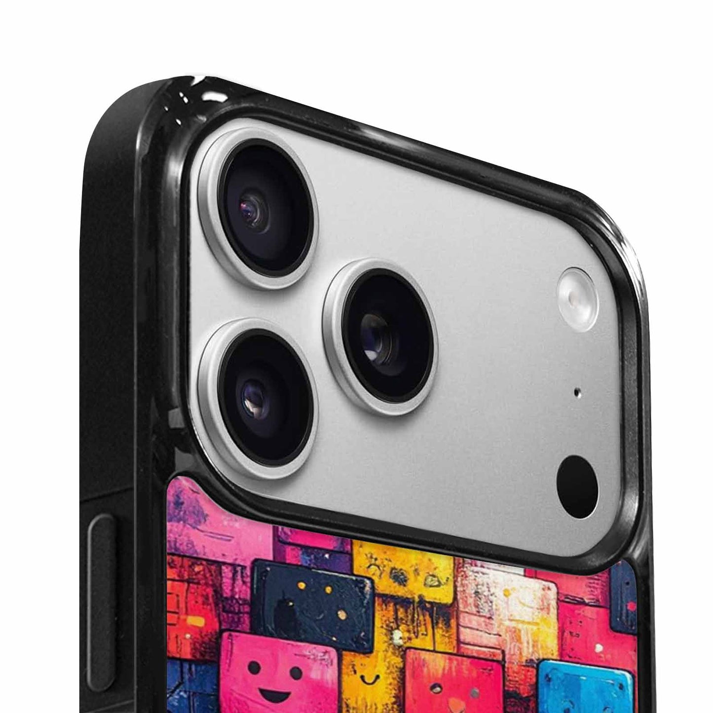 iPhone 17 Pro Case — Hand Drawn Icon Doodle Pattern Original, Custom Printed Phone Case