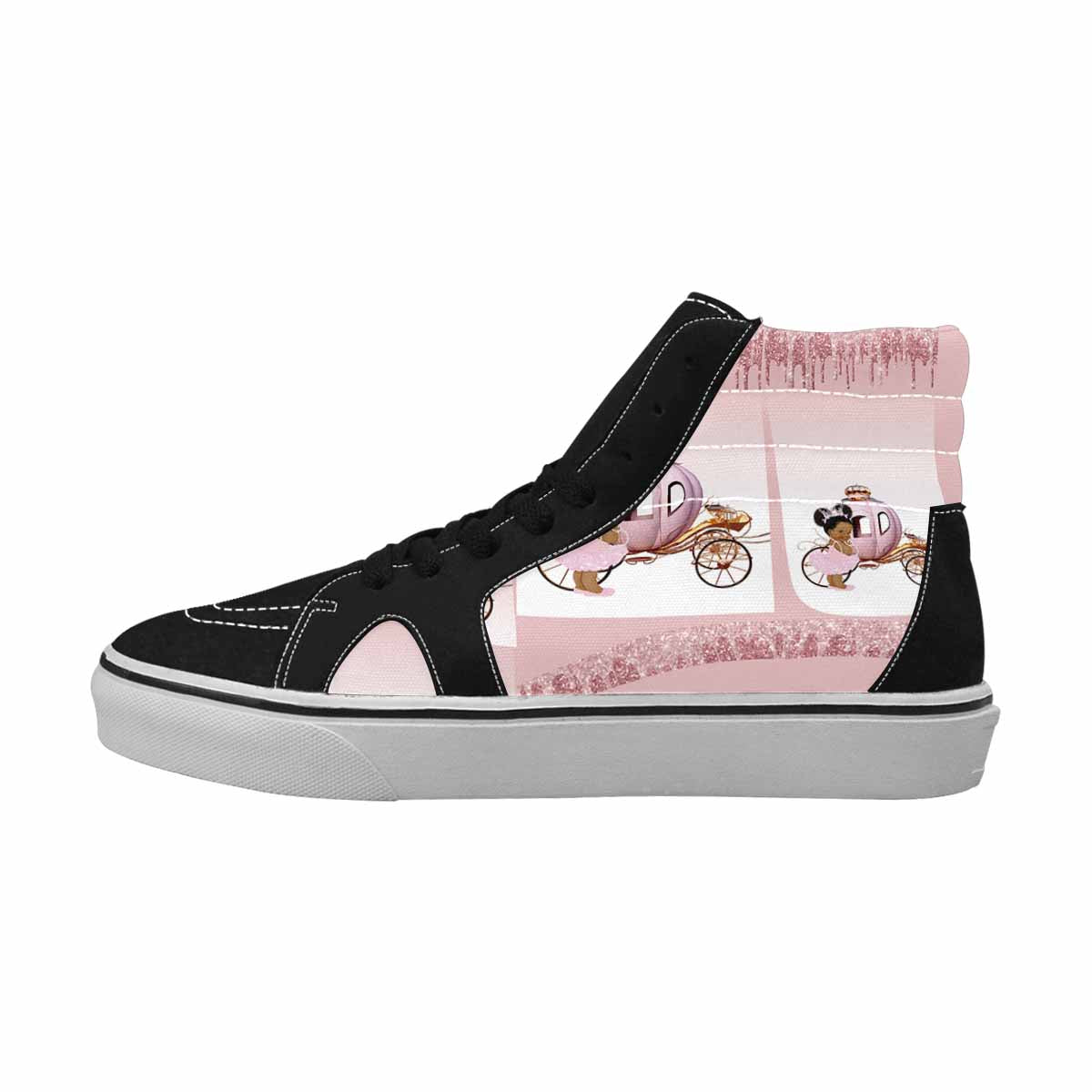 MEN'S 111 6066846 High Top Canvas Wallpaper Art Custom Sneakers
