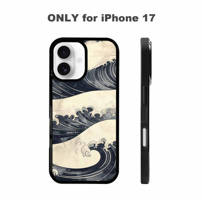 iPhone 17 Case — Vintage Americana Wave Retro Vintage, Custom Phone Case