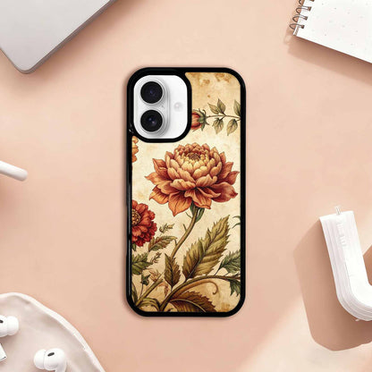 iPhone 17 Case — Vintage Botanical Art Pattern Floral, Custom Art Phone Cover