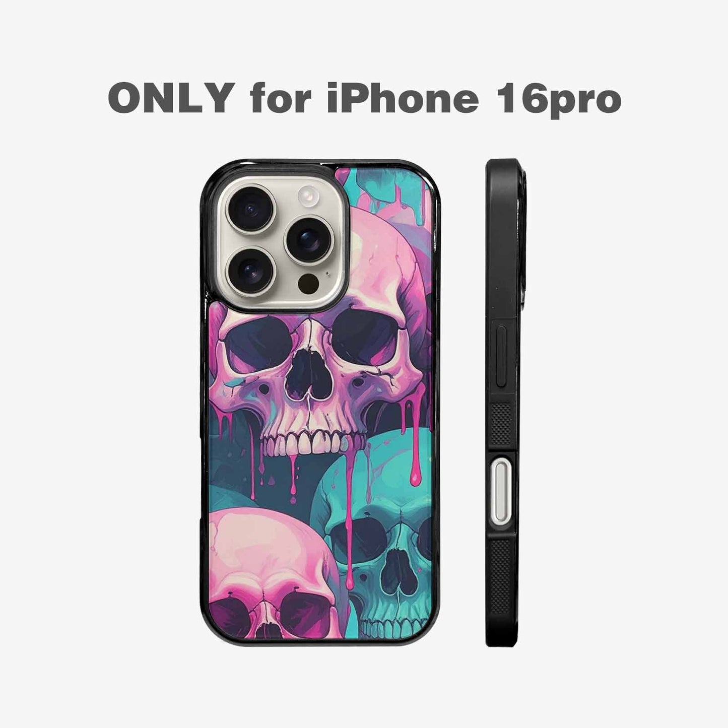 iPhone 16 Pro Case — Thousands Of Skulls Custom, Unique Phone Case Design