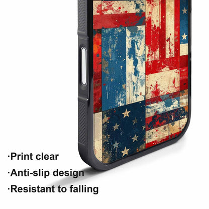 iPhone 17 Pro Case — Small American Flag Stars And Galaxy, Custom Made Phone Cover