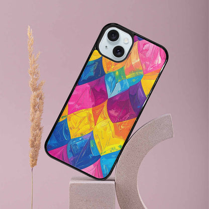 iPhone 15 Plus Case — Pansexual Flag Color Theme Small Rainbow, Custom Made Phone Cover