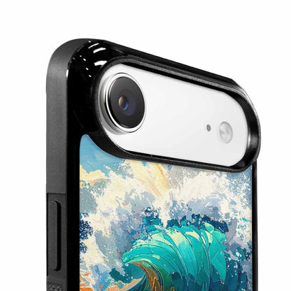 iPhone 17 Air Case — Wave Crest Splash Wave Crest Watercolor, Custom Made Phone Cover