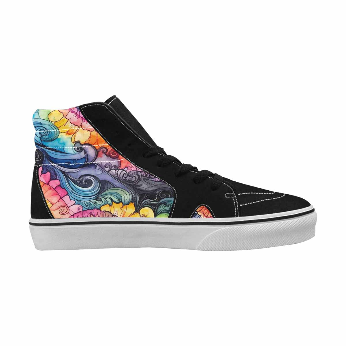 MEN'S Tie High Top Canvas Surreal Shoes