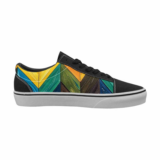 MEN'S Progress Pride Flag Canvas Lace-Up Vibrant Chaos Shoes