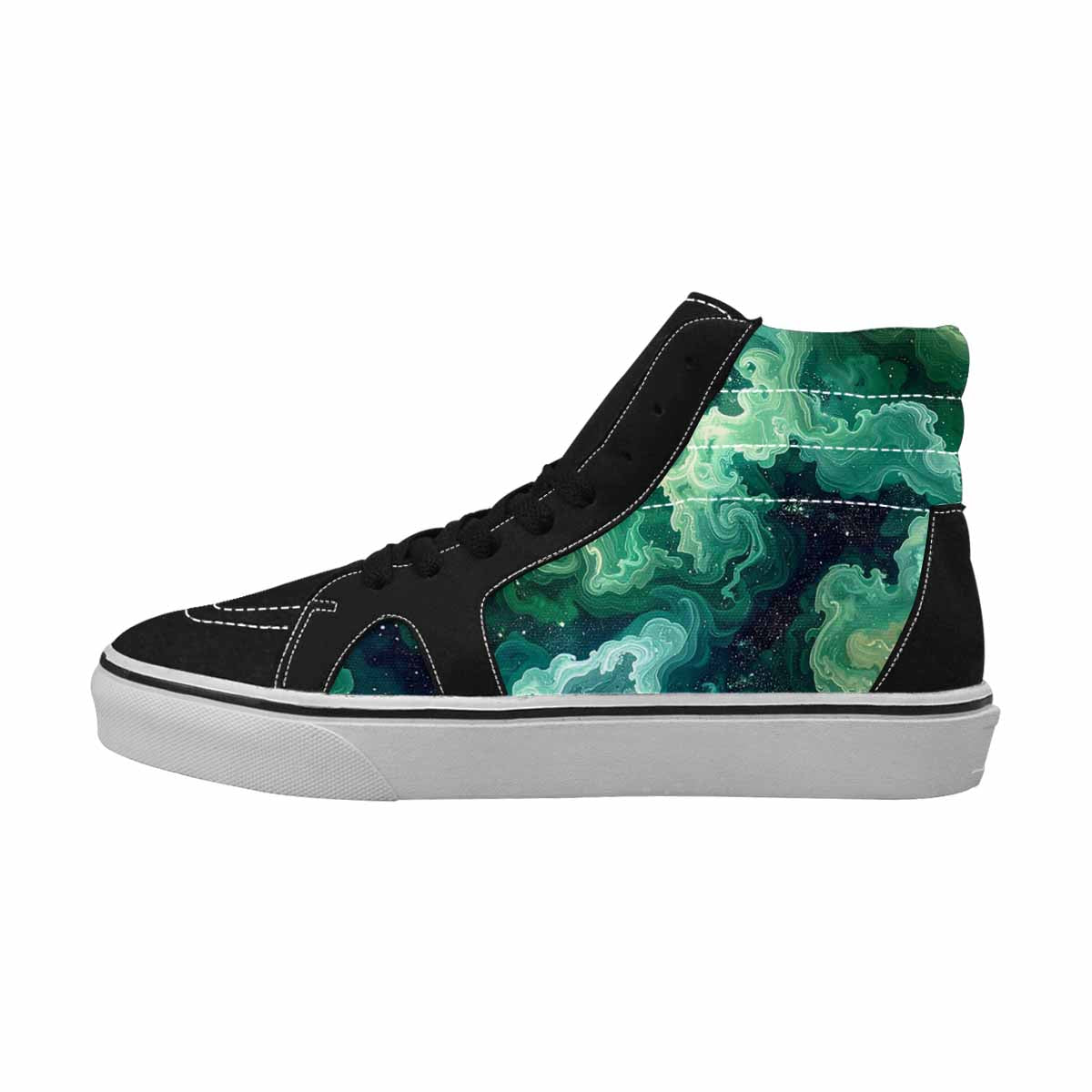 WOMEN'S Galaxy Art - High Top Canvas Dark Academia Shoes