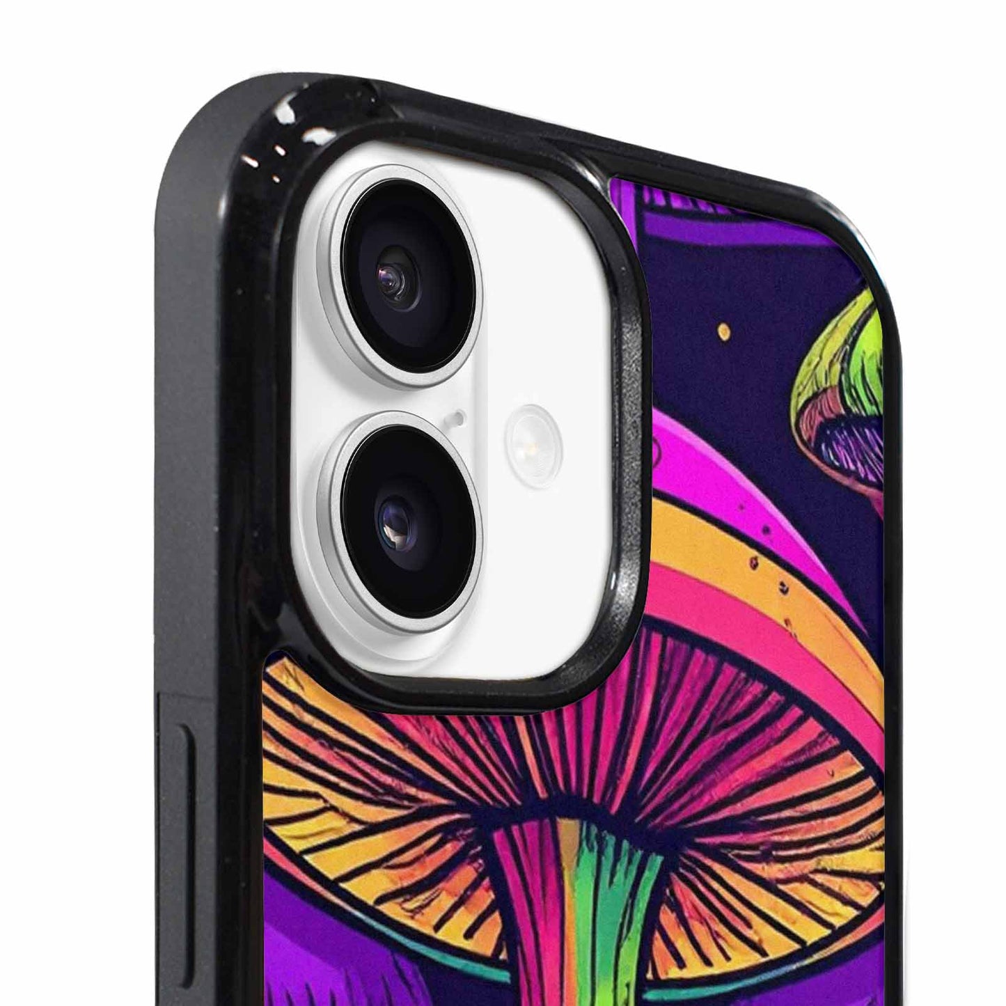 iPhone 17 Case — Psychedelic Mushroom Cartoon Pattern Cartoon Cute, Custom Phone Case