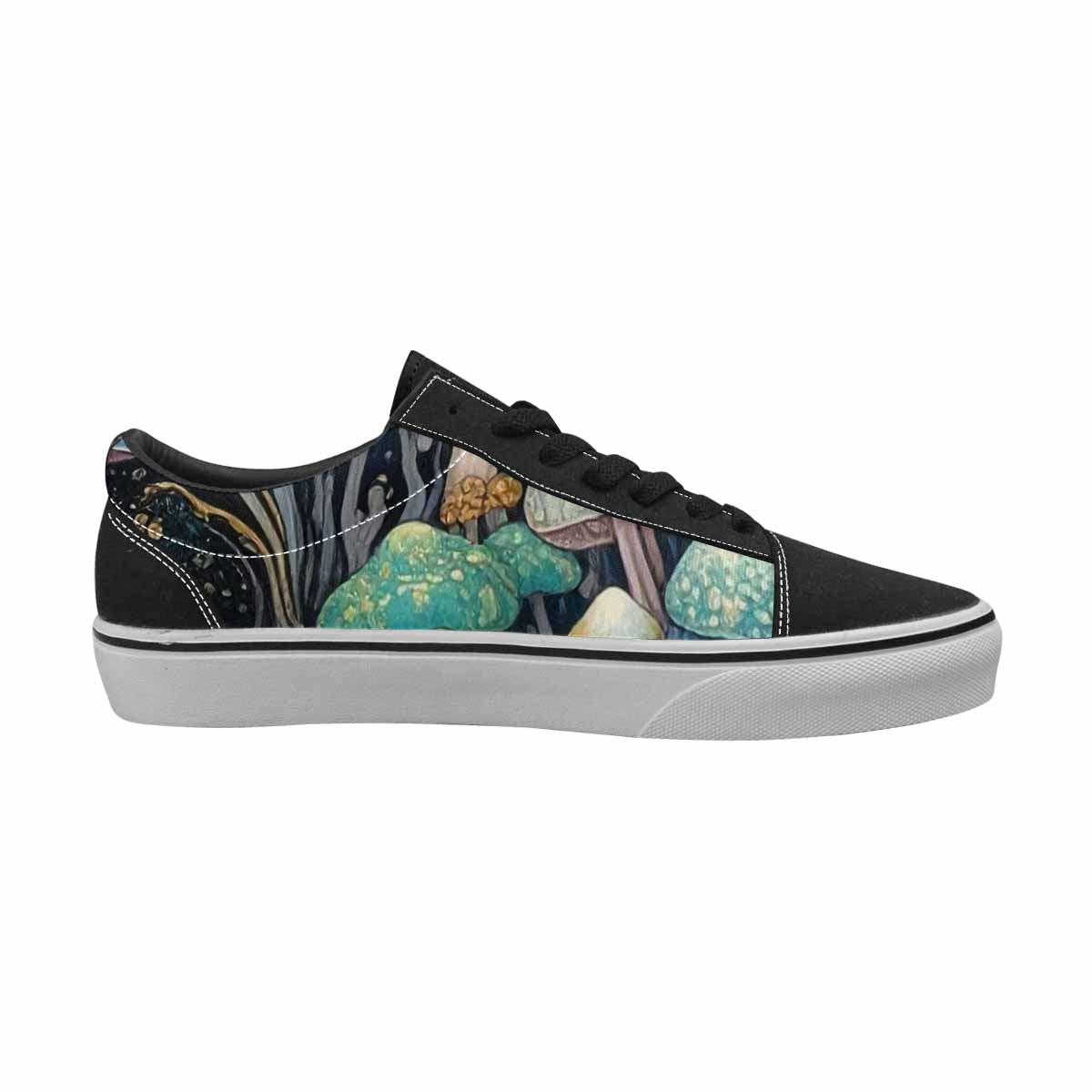 WOMEN'S Mushrooms Lace-Up Canvas Neon Fantasy Shoes