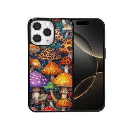 iPhone 15 Pro Max Case — Mushrooms Pattern Hundreds Of 0x7, Custom Made Phone Cover