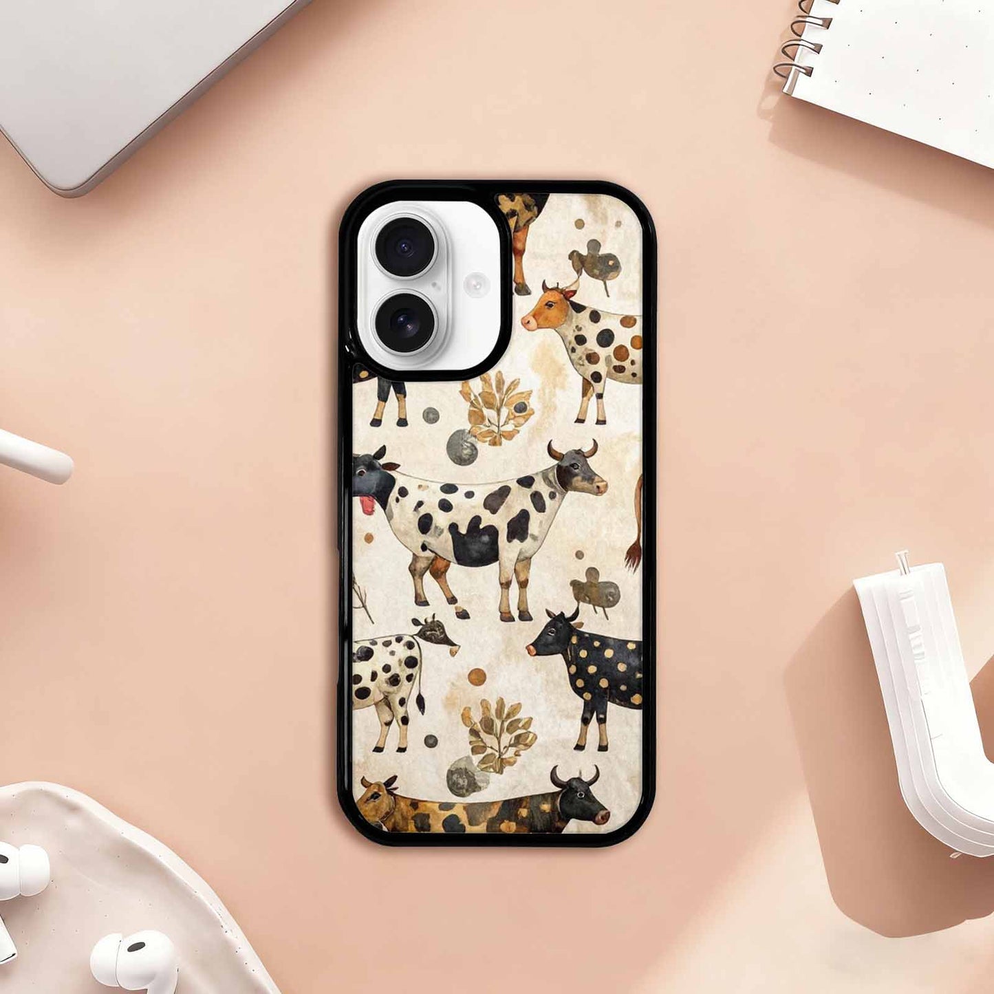 iPhone 17 Case — Small Cow Animal Print Animal Print, Original Design Phone Case