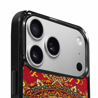 iPhone 17 Pro Max Case — Mandala Lions Original Art, Custom Print Case Cover