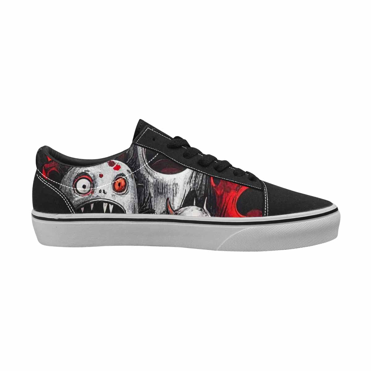 WOMEN'S Monsters (general) Lace-Up Canvas Vivid Custom Sneakers