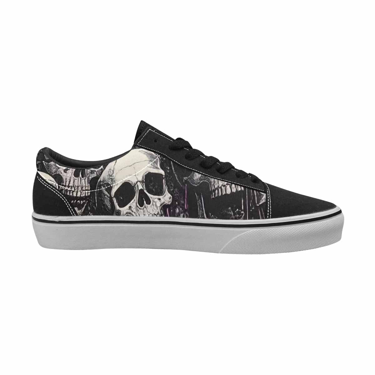 WOMEN'S Rainbow From Skull S Lace-Up Canvas Aesthetic Shoes