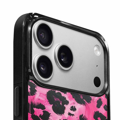iPhone 17 Pro Case — Black Pink Ink Animal Print Animal, Custom Print Case Cover