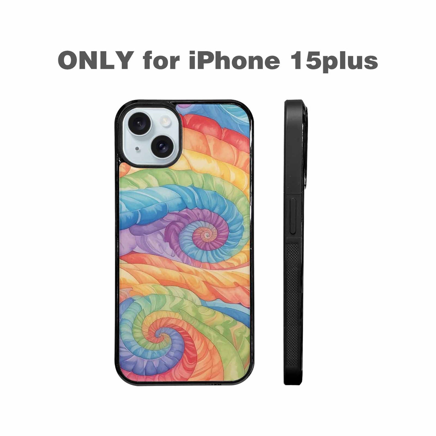 iPhone 15 Plus Case — Tie Dye Swirls Tie Dye Swirls, Custom Printed Phone Case