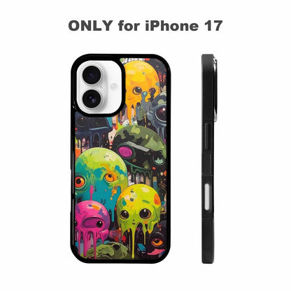 iPhone 17 Case — Aliens Camomelting Aliens Patt Alien Scifi, Custom Phone Case