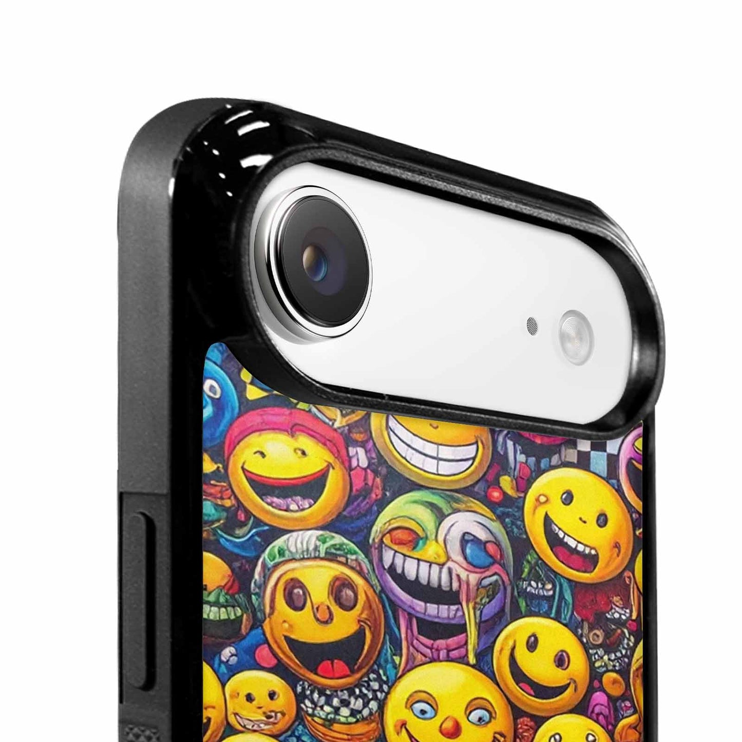 iPhone 17 Air Case — Small Yellow Smiley Face Acid Original, Unique Phone Case Design