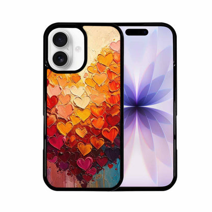 iPhone 17 Case — Full Color Vibrant Heart Original Art, Custom Phone Case
