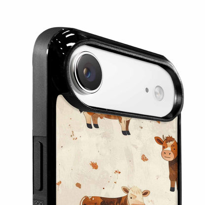 iPhone 17 Air Case — Small Cow Animal Print Art Animal, Custom Printed Phone Case