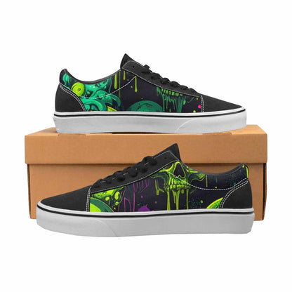 WOMEN'S More Overlapping Ontop Each Lace-Up Canvas Neon Fantasy Shoes