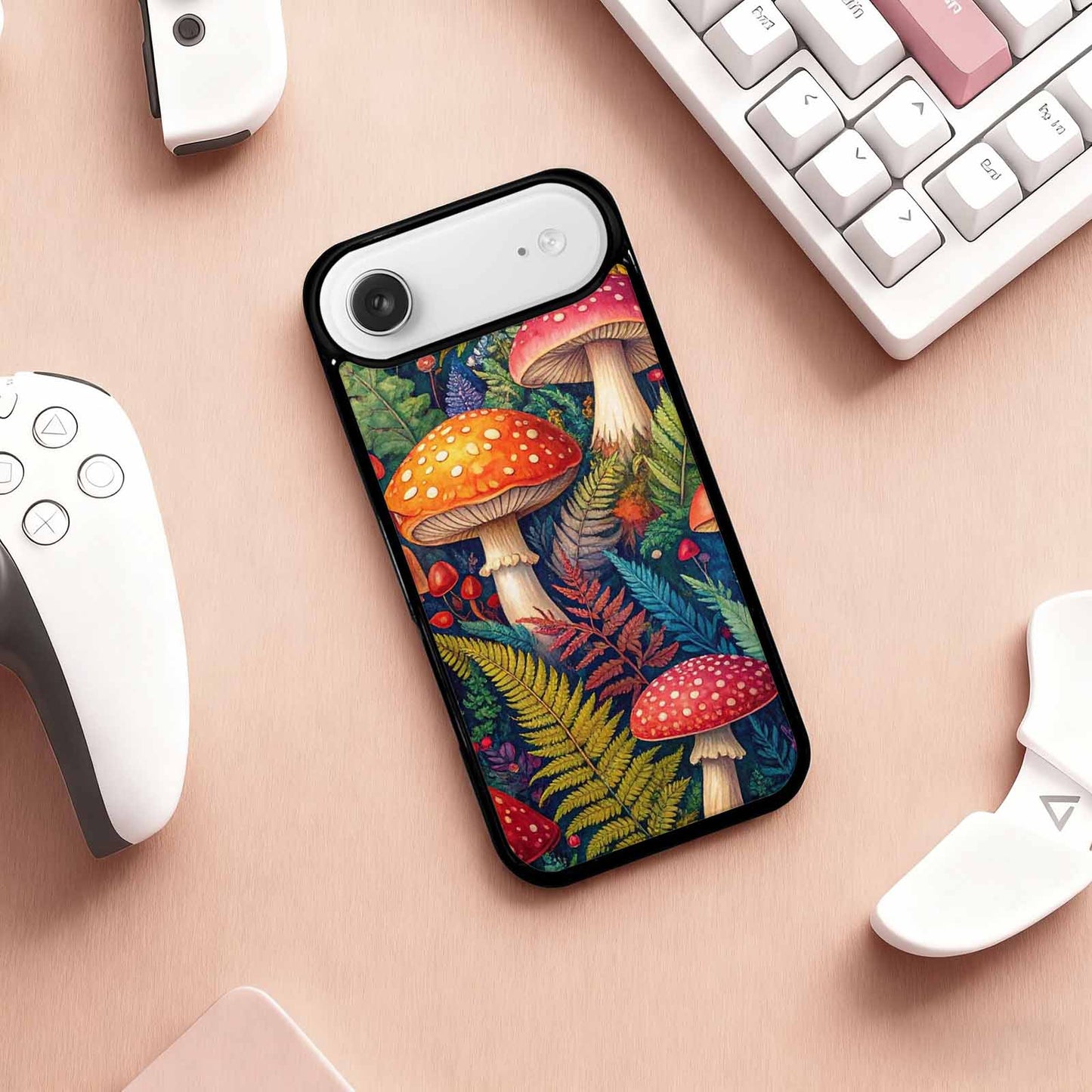 iPhone 17 Air Case — Mushrooms Botanicalmushrooms P H7s Floral, Custom Print Case Cover
