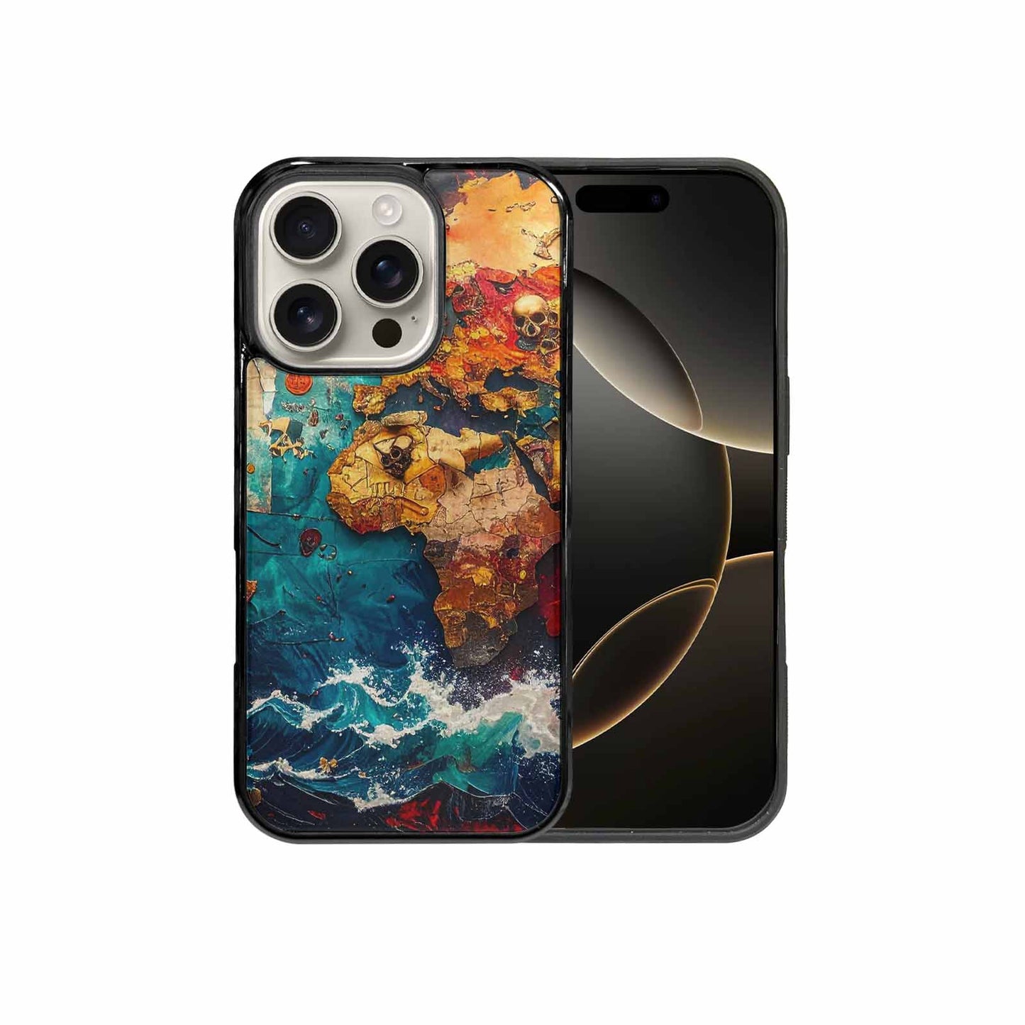 iPhone 16 Pro Case — Pirate Skull Flag Pirate Skull Flag, Customized Protective Case