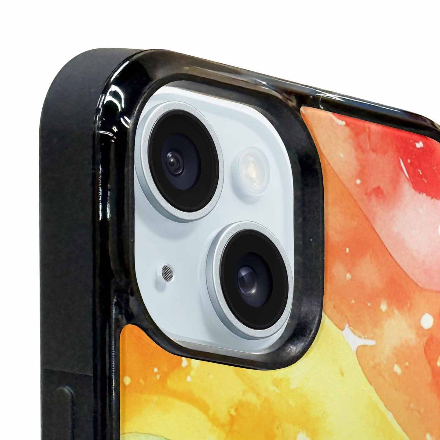 iPhone 15 Case — Watercolor Splash Abstract Pattern Seamless Repeat, Customized Protective Case