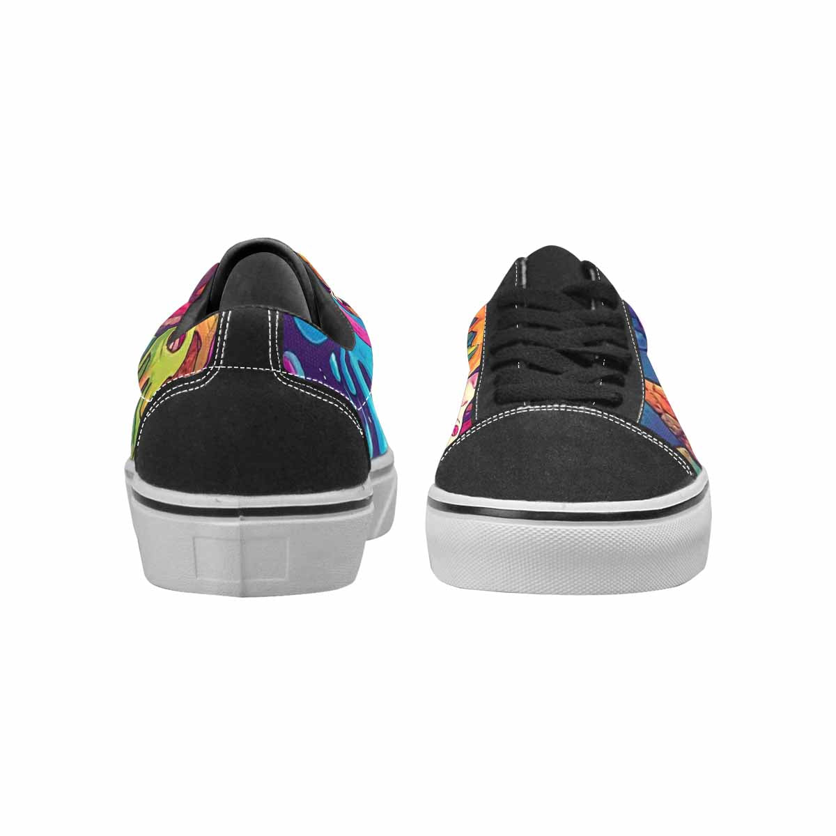 WOMEN'S Melting Ice Cream Monster Lace-Up Canvas Dark Academia Sneakers