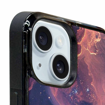iPhone 15 Plus Case — Nebula Texture With Dense Star Cluster, Custom Made Phone Cover