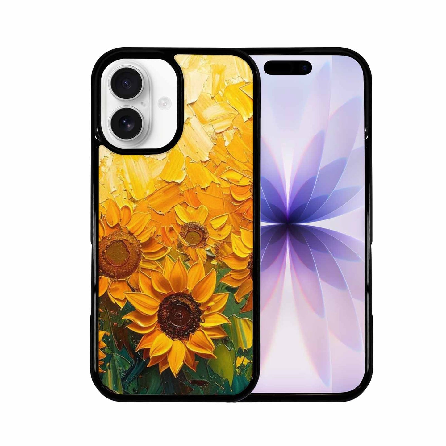 iPhone 17 Case — Impressionist Sunflower Brushstroke Pattern Floral, Original Design Phone Case