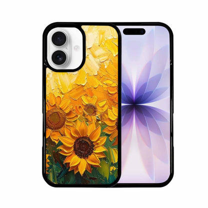 iPhone 17 Case — Impressionist Sunflower Brushstroke Pattern Floral, Original Design Phone Case
