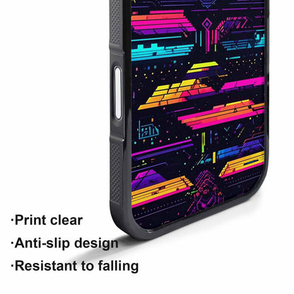 iPhone 17 Pro Case — Retro Pixel Art Pattern Bit Retro, Personalized Phone Case