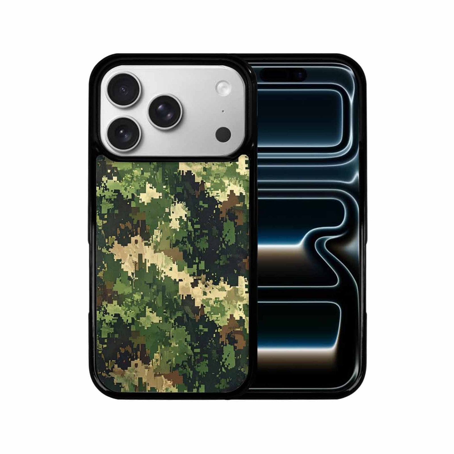 iPhone 17 Pro Case — Small Military Camouflage Blotch Pattern Camo, Original Design Phone Case