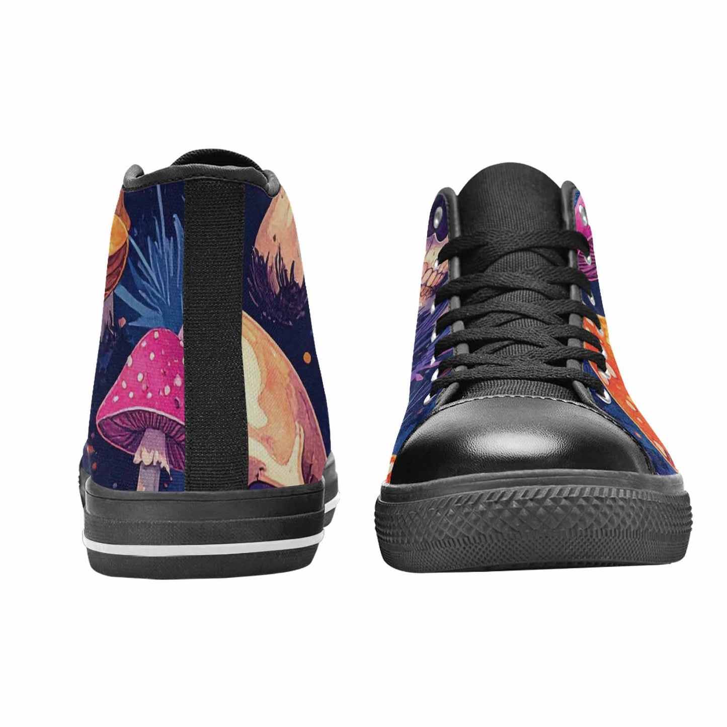 MEN'S Mushroom Skulls High Top Canvas Dreamcore Sneakers