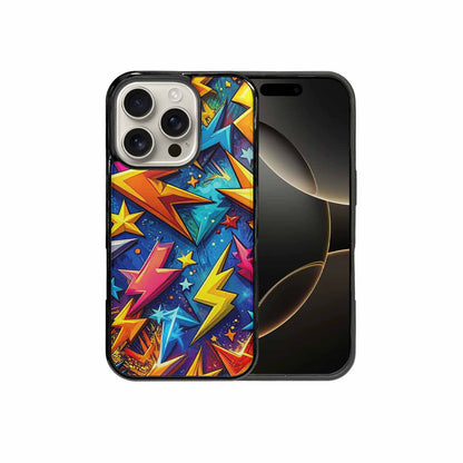 iPhone 16 Pro Case — Lightning Bolt Storm Pattern Hundreds Of, Custom Printed Phone Case