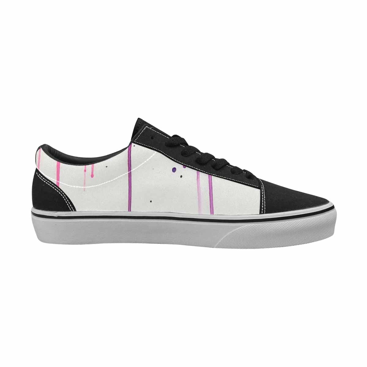 WOMEN'S Tie Lace-Up Canvas Kaleidoscope Custom Sneakers
