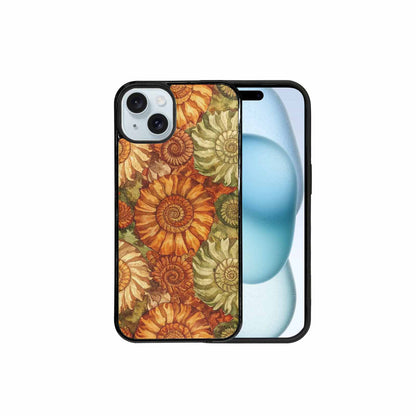 iPhone 15 Plus Case — Tie Dye Earth Tones Blended Overlapping, Custom Printed Phone Case