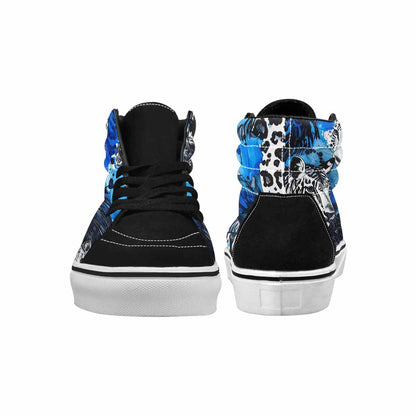 MEN'S Animal Print High Top Canvas Kaleidoscope Custom Sneakers