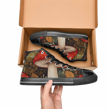 WOMEN'S Mushroom High Top Canvas Dreamcore Custom Sneakers